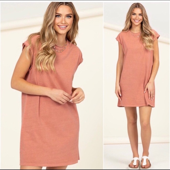 LLK Dresses & Skirts - LAST ONE: Cotton causal comfortable mini T-shirt dress